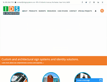 Tablet Screenshot of idsignsystems.com